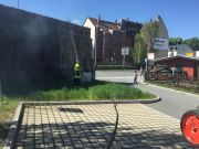 Brand Schallschutzmauer